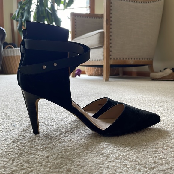 JOE’S 3 1/2 inch black suede heels - Picture 2 of 11